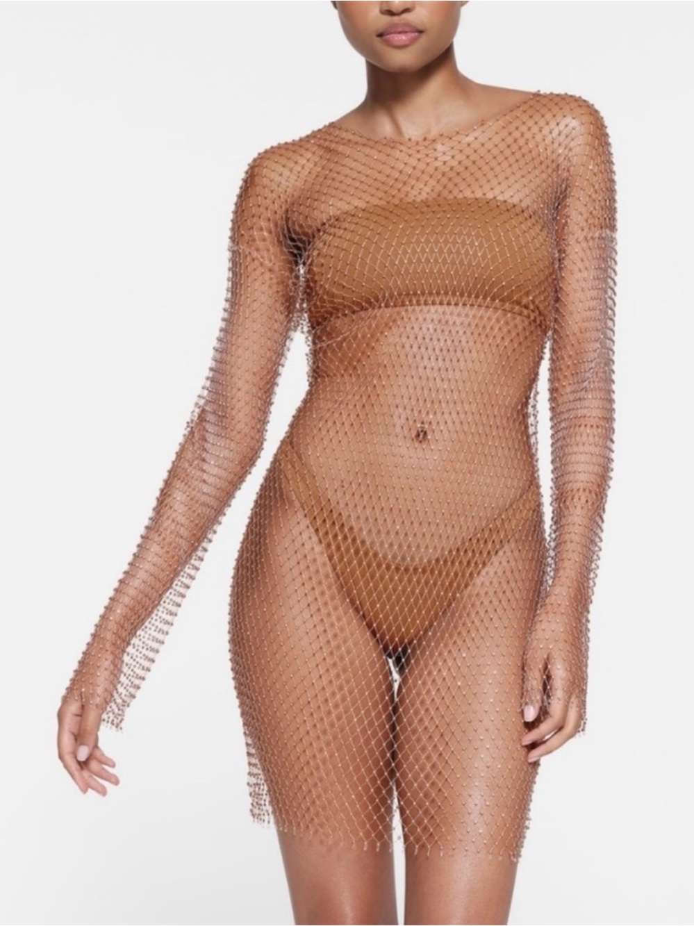 SKIMS RHINESTONE NETTED COVER UP
LONG SLEEVE DRESS RARE 💎 - Picture 2 of 10